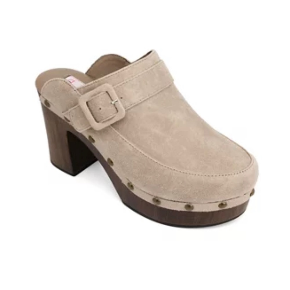 SUGAR - Brownies Studded Slip-On Clogs (Taupe) (9.5 Medium)